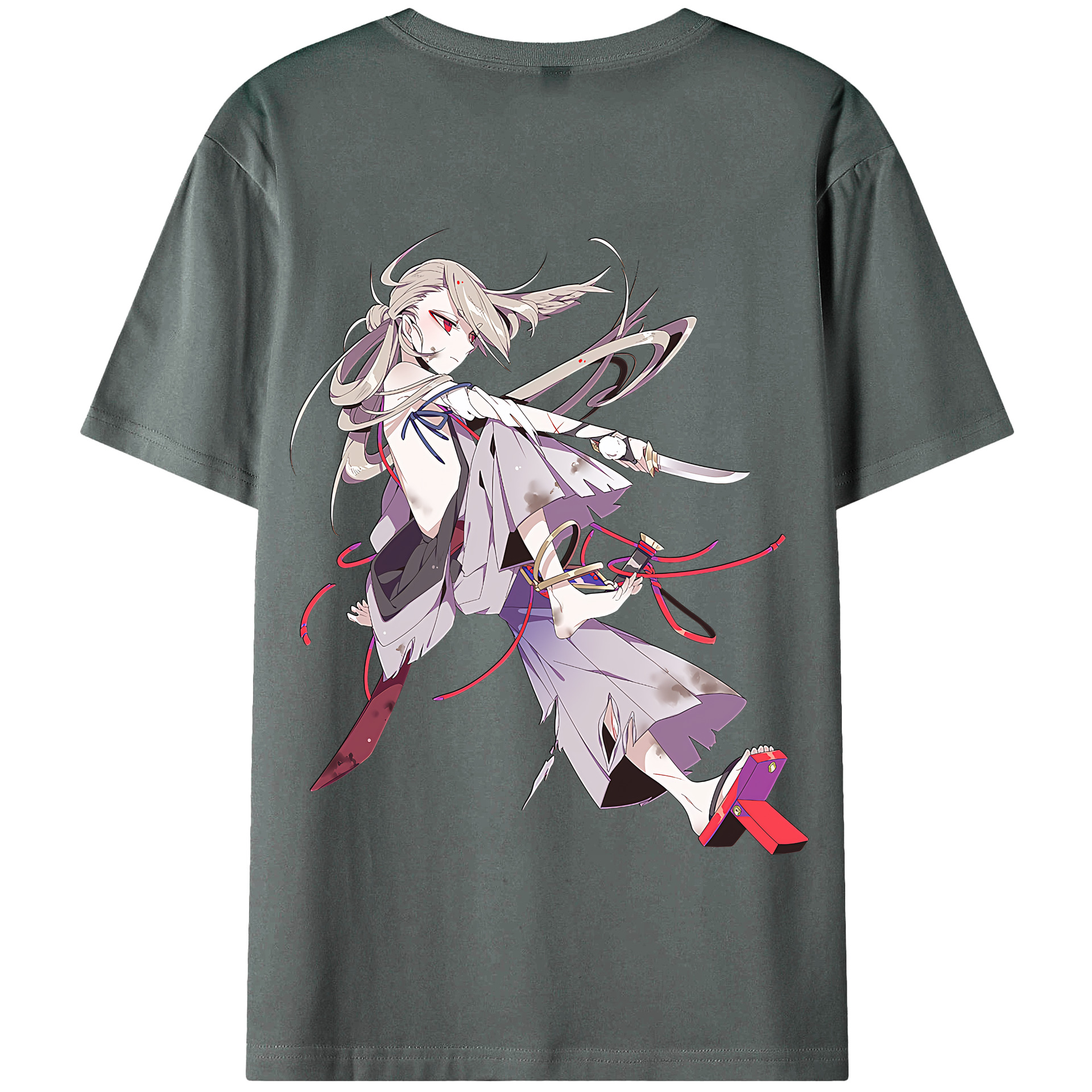 （画像用） 刀剣乱舞 Touken Ranbu 綿100％半袖Tシャツ（背面プリント）